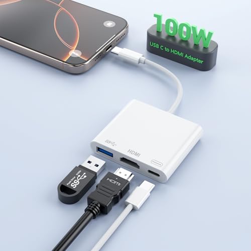 3 in 1 USB C to HDMI Adapter
