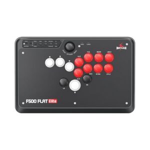 MAYFLASH F500 FLAT Elite Fight Stick All Button Arcade Leverless Controller with Sanwa OBSF buttons for PS4