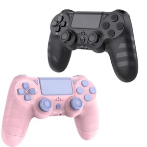 DYONDER 2-Pack Wireless PS4 Controllers for PS4/Pro/Slim & PC – 1000mAh Battery