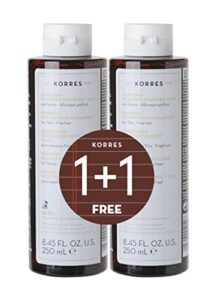 2 Korres Herbs Rice Proteins and Linden Shampoo 2 x 250ml (thin & fine hair)