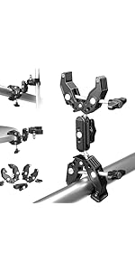 NEEWER Double Super Clamp Camera Mount with Magic Arm, Cold Shoes for Desk Studio Light Stand Hol...