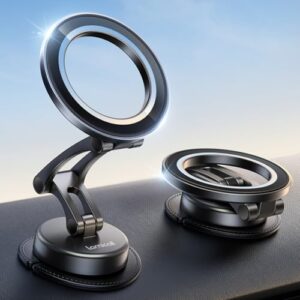 Lamicall for Magsafe Car Mount - [TPU Adaptive Gasket] 360°Rotation Base