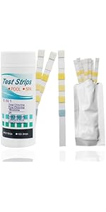 HaoTrade 50 Pcs 6 in 1 Hot Tub Test Strips, Water Testing Strips for Drinking Water, Aquarium, Fi...