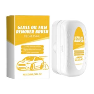 Automotive Oil Film Cleaning Brush,Prevents Rain and Fog Cleaning Glass Brush,Oil Film Cleaning Brush,Improve The Clarity of The Windshield and Rearview Mirror.
