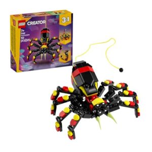 LEGO Creator 3in1 Wild Animals: Surprising Spider Toy - Transforms into a Scorpion Figure or a Snake - Building Set for Nature-Loving 7+ Year Old Boys & Girls - Creative Birthday Gift - 31159