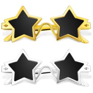 LTMMC 2Pcs Star Shaped Sunglasses