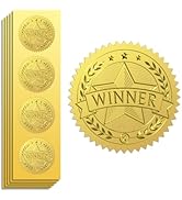 Peacoblue Gold Foil Stickers Seals Embossed Christmas Tree 2 Inch 100Pcs for Christmas Card Decor...