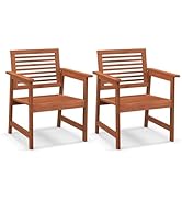 RELAX4LIFE Garden Glider, Outdoor 2-Seater Rocking Bench with Tempered Glass Table, Patio Lovesea...