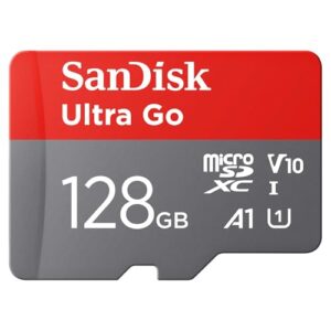 SanDisk Ultra Go micro SDXC card + SD adapter 128GB (For Android Smartphones and Tablets