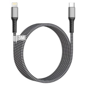 USB C to Lightning Cable 3M[Apple MFi Certified]