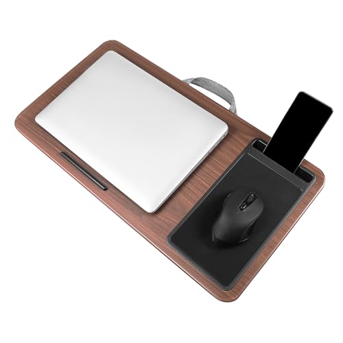 KONTONTY Portable Lap Desk Laptop Table Stand with Mouse Pad and Device Ledge Ideal for Sofa Use Ergonomic Laptop Tray for Comfort and Convenience
