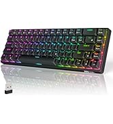 RK ROYAL KLUDGE R65 Wired Mechanical Keyboard with Knob, 60% Percent QMK/VIA US Layout RGB Backli...