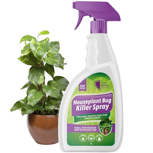 House Plant Bug Killer Spray 1L – Natural Insecticide for Indoor & Outdoor Plants – Kills Aphids
