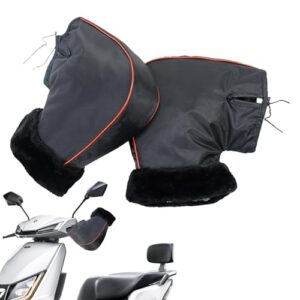 Motorcycle Handlebar Gloves - Motorbike Handle Grip Gloves | Windproof Waterproof Winter Hands Warmer Gloves