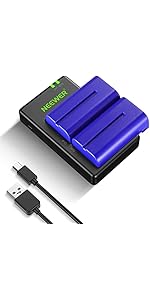NEEWER NP F550 Battery Charger Set, Compatible with Sony NP F970 F750 F770 F960 F550 F530 F330 F5...