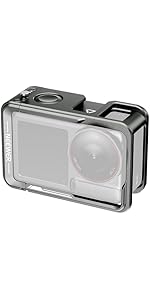 Neewer Cage for Action 5 Pro, Protective Metal Video Rig with Cold Shoe, 1/4