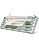 RK ROYAL KLUDGE R65 Wired Gaming Keyboard with Knob, 60% Percent QMK/VIA US Layout RGB Backlit Ga...