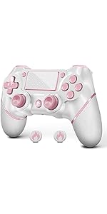AceGamer Wireless Controller for PS4,Controller for PS4/Pro/Slim/PC Gamepad Joystick with Double ...