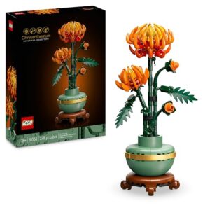 LEGO Botanicals Chrysanthemum Artificial Flower Building Set - Creative Model Kit for Adults to Build - Gifts for Valentine's Day for Him or Her - Home Office Decor from Botanical Collection - 10368