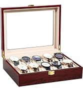 Watch Display Storage Box Jewelry Collection Case Organiser Holder for Men Wooden