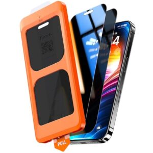 TOCOL 2 Pack for iPhone 16 Privacy Screen Protector 6.1-Inch [True 25°Anti Spy]