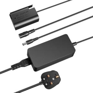 NEEWER DMW-BLK22 AC Power Supply Adapter & DC Coupler Dummy Battery Charger Kit Compatible with Panasonic Lumix DC-S9 DC-G9 II DC-S5 DC-S5 II DC-S5 IIX GH5 II GH6 S5II S5IIX S5M2 S5M2X GH5M2