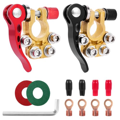 HOLMOL Quick Release Car Battery Terminals 2PCS
