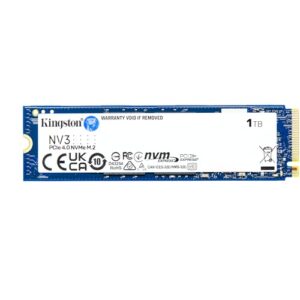 Kingston NV3 NVMe PCIe 4.0 Internal SSD 1TB M.2 2280-SNV3S/1000G