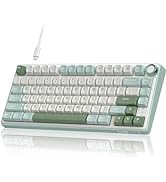 RK ROYAL KLUDGE R75 Mechanical Keyboard Wired with Volumn Knob, 75% TKL Custom Gaming Keyboard Ga...