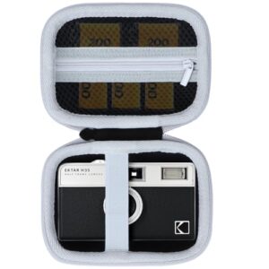 Lebakort Hard Carry Case Compatible with Kodak EKTAR H35/ H35N/ Ultra F9/ M35/ M38 Half Frame Film Camera (Black Case)