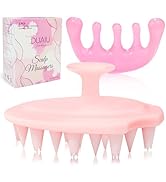 DUAIU Root Comb Applicator Bottle with Scalp Massager Shampoo Brush Head Relaxation Tools, Pink a...