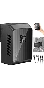 NEEWER Mini V Mount Battery PS099EP 100W PD Fast Charging 6800mAh 99Wh 14.5V, Dual USB C/D Tap/BP...