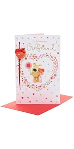 Boofle Valentine's Day Card for Girlfriend - Cute Design