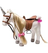 BEJOY Stick Horse Hobby Horse Toy, Horse on a Stick with Halter and Reins, Hobby Horsing Gift for...