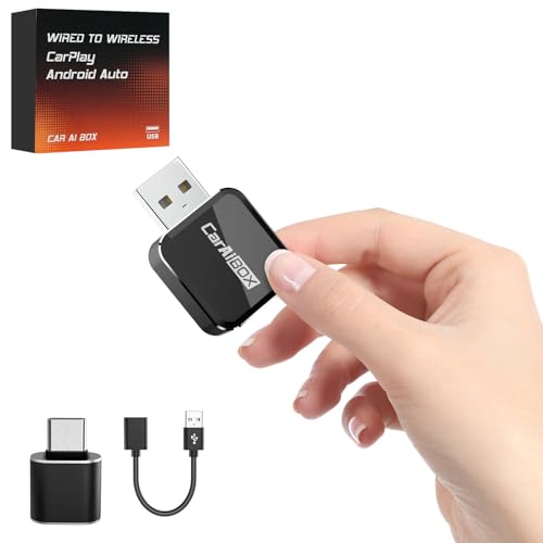Vaacaa Wireless CarPlay Adapter and Android Auto Adapter (2-in-1) for UK