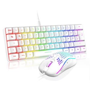 RedThunder 60% RGB Wired Gaming Keyboard and Mouse Set