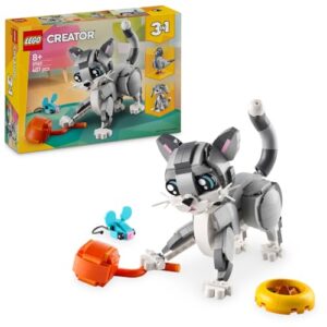 LEGO Creator 3in1 Playful Cat Toy - Transforms into a Pigeon or Pet Dog Figure - Animals Building Set for Kids