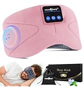Musicozy Sleep Headphones Bluetooth Eye Mask,Soft Sleep Mask Headphones -100% Blackout Sleep Mask...