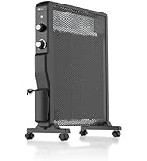PureMate Oil Filled Radiator, 2500W/2.5KW - 11 Fin - Portable Electric Heater, 3 Power Settings, ...