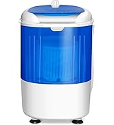 TANGZON Twin Tub Washing Machine, 8.5/6/4.5KG Portable Washer and Spin Dryer Combo with Timer Con...