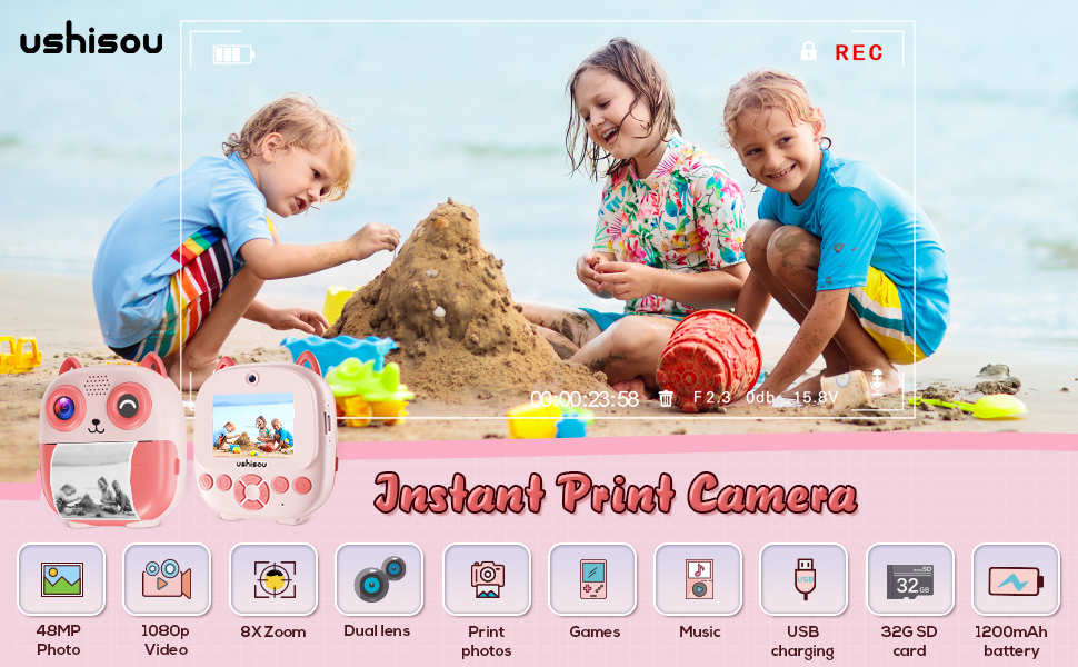 instant print camera for kids,christmas birthday gifts for boys girls