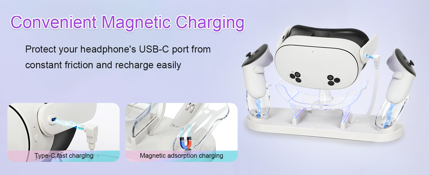 Charging Dock for Meta Quest 3S/Quest 3