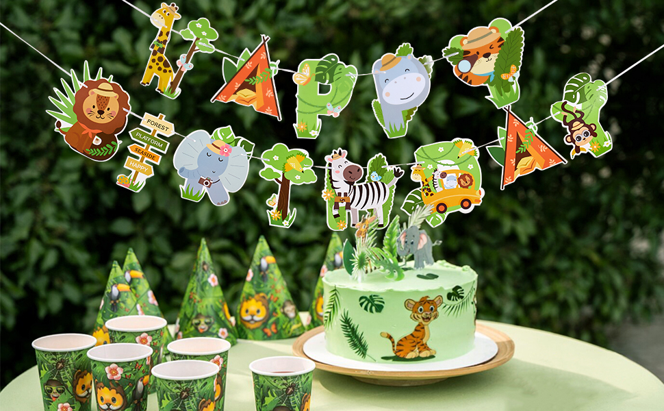 Safari Animal Happy Birthday Letter