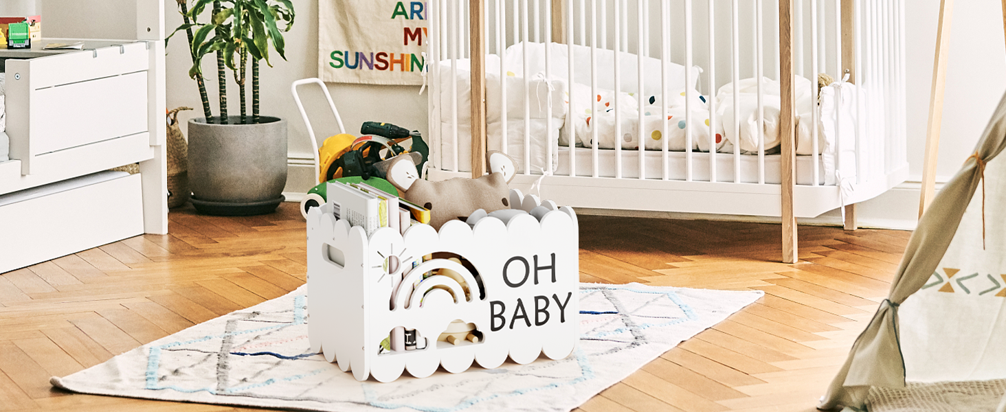 Wooden Baby Baskets for Baby Shower, Baby Shower Gift Basket