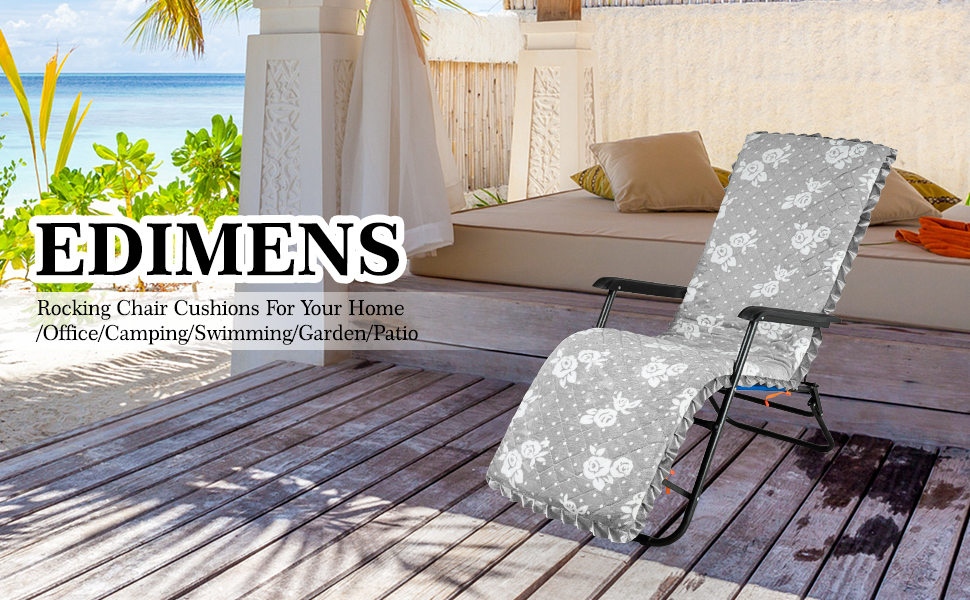 Recliner Cushions Outdoor Garden Patio Seat Cushion with Backrest Low Back Pain Relief