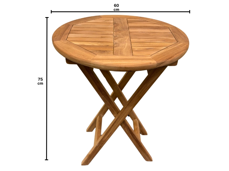 BrackenStyle Outdoor Furniture Alma Teak Round Dining Table
