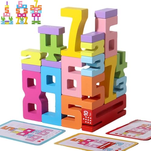 10/20 PCS Montessori Wooden Math Numbers Blocks