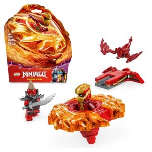 LEGO NINJAGO Kai’s Dragon Spinjitzu Spinner with 2 Minifigures & Flying Elements - Ninja Building Toy for 6+ Year Old Boys & Girls - Small Gift Idea - 71823