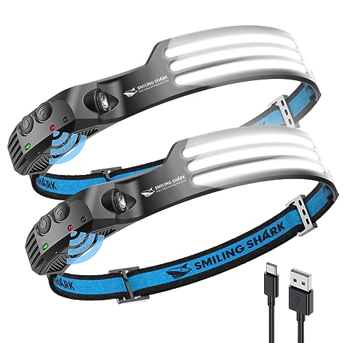 Smiling Shark LED Rechargeable Headlamp