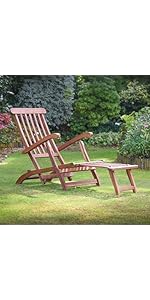 Ptsuker Recliner Chair with Removable Footstool Folding Chair with Armrests & Adjustable Back Out...